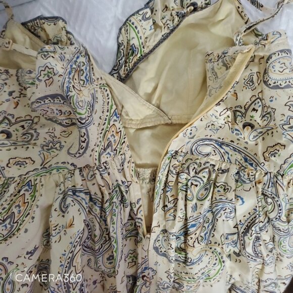 Vintage Fire Los Angeles Cotton Flutter fit and flare Dress- Size S - Picture 3 of 10